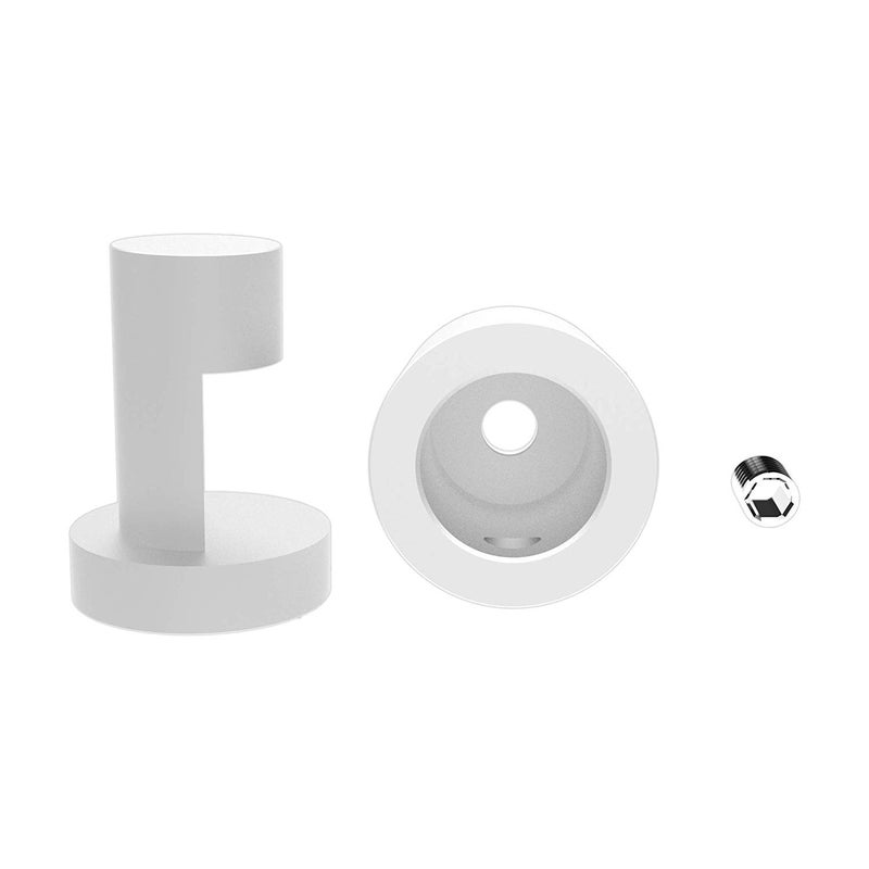 TOPNIKE Aluminum Edge Grip Standoffs, 3/4" x 1", Pack of 4 with Spacers for Glass, Acrylic, PVC - Image 3